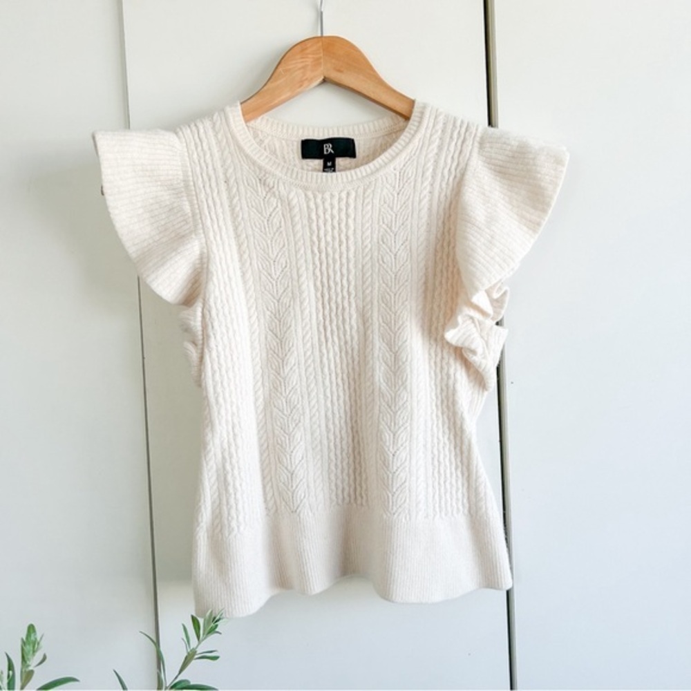 Banana Republic Cream Knit Top